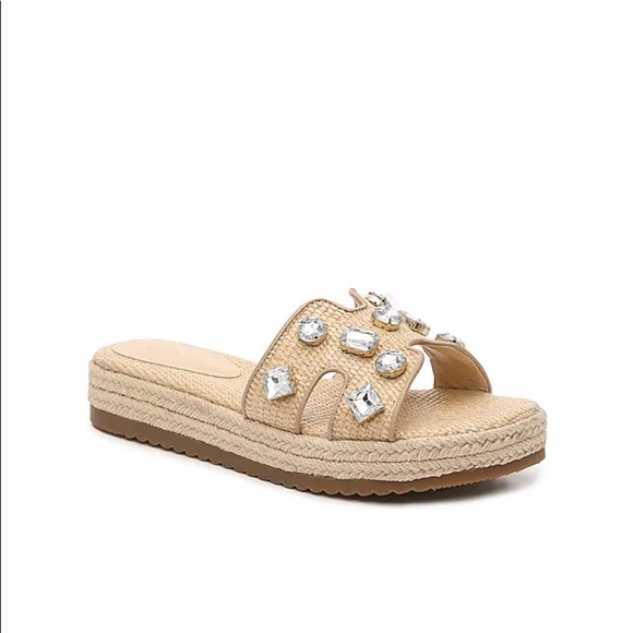 Jessica Simpson Rhinestone Slides - Picture 2 of 3